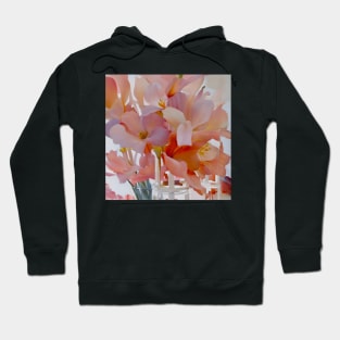 Delicate Blossoms in Vases Hoodie